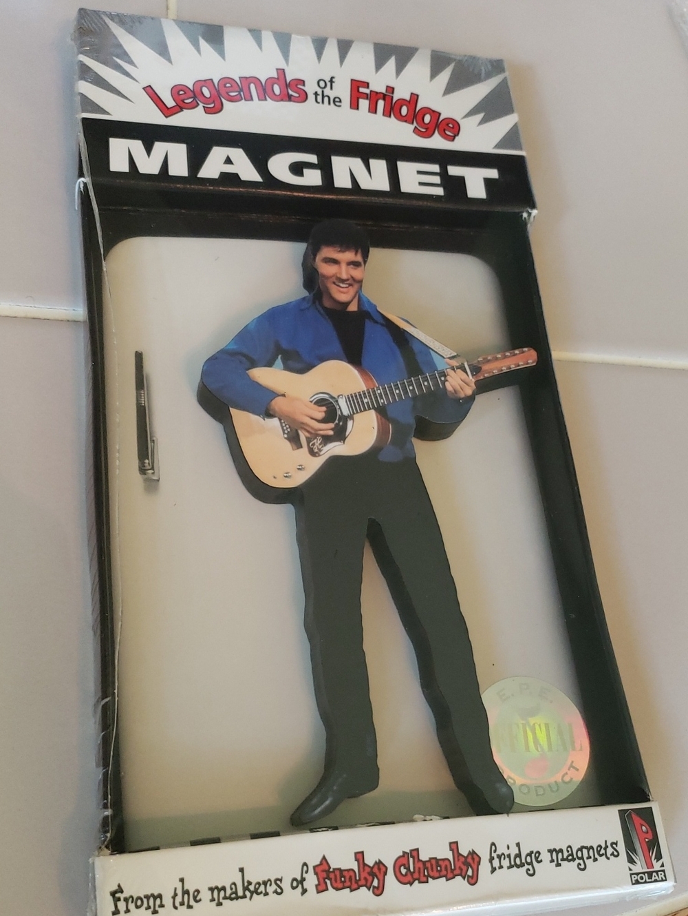 Elvis Presley New In Package Funky Chunky Fridge Magnet 6x3 Chunky Magnet - Picture 4 of 4